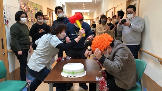 【ゆう貝ケ森】叩いてかぶって！新年会！？